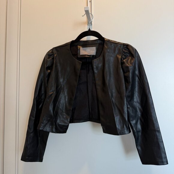 Tart Collections Cropped Leather Jacket - Picture 1 of 2
